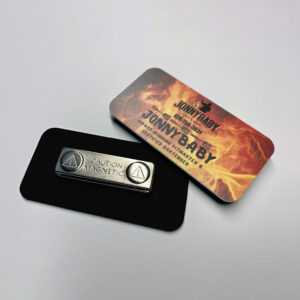 Custom Name Tag With Magnet 3"x1.5"