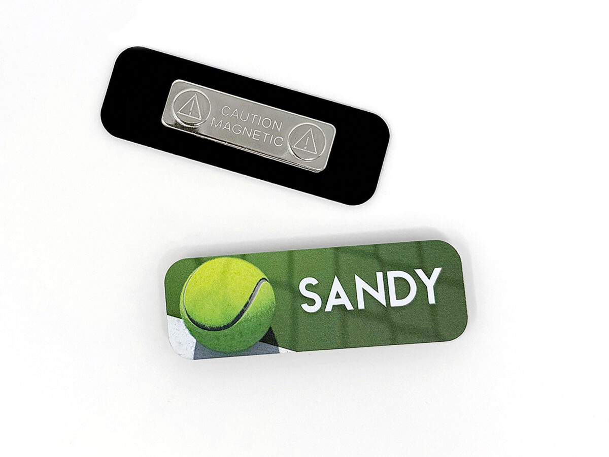 Custom Name Tag With Magnet 3"x1" - Image 1