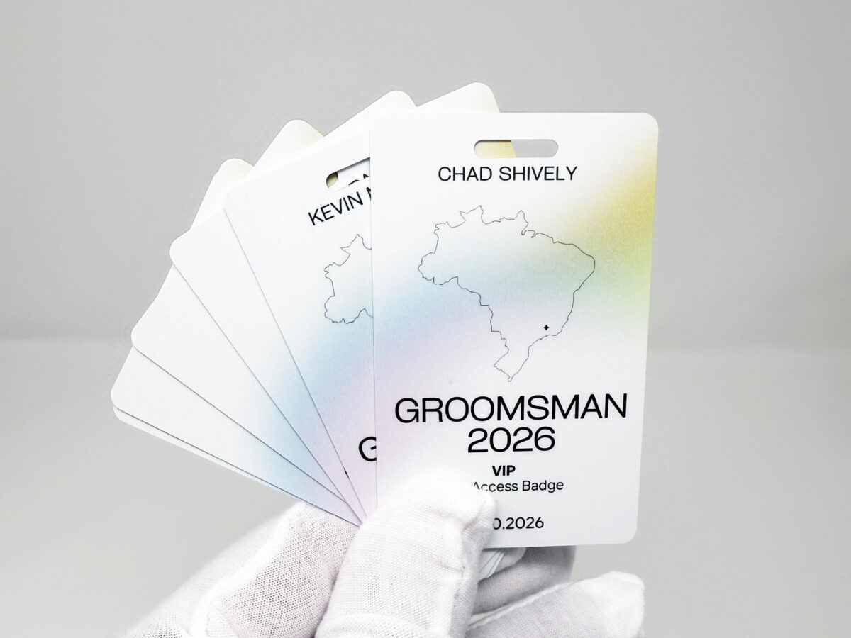 Custom ID Card – Plastic Badge with Slot Punch - Front Print Only - Image 3