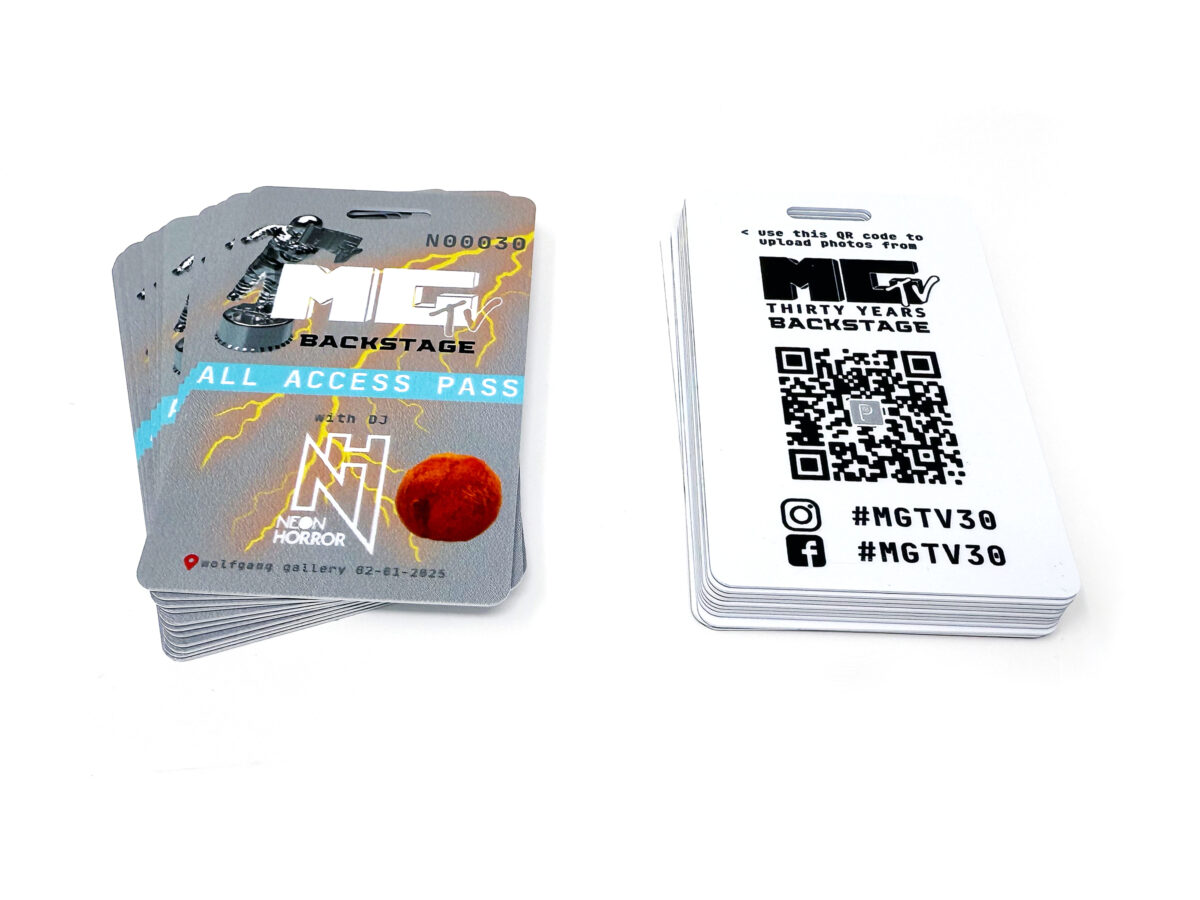 Custom ID Card – Plastic Badge with Slot Punch - Front Print Only - Image 1